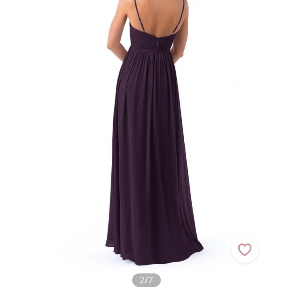 Azazie Plum Bridesmaid Dress - Picture 2 of 11